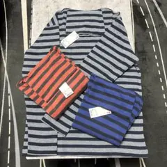 UNIQLO グレー ストライプ Tシャツ XLメンズ３着