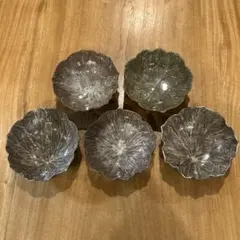 煎茶道具 アンティーク唐物古錫菱花式茶托五客揃 - メルカリ