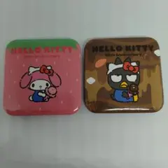 ハローキティ50周年記念 サーティワン　ピンバッジ　マイメロディ　バツマル