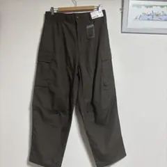 UNIQLO ワイドフィットカーゴパンツ ダークブラウン M