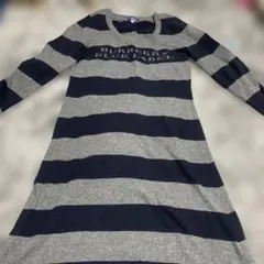 ご専用品＊BURBERRY BLUE LABEL ストライプニットワンピース38