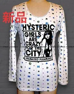 ★新品タグ付き★ヒステリックグラマー　ピコレース　ハート＆星　総柄カットソー