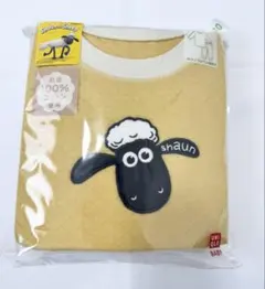 110 ユニクロ キルトパジャマ 長袖 ひつじのショーン　イエロー