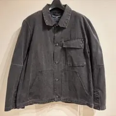 90'sポロスポーツマンダック生地ハンティングジャケット墨黒