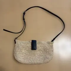 ZABA 編み込みショルダーバッグ ベージュ