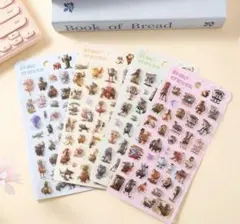 【4枚セット】イタリアンブレインロット　ぷくぷくシール　3Dシール　シール帳