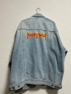 BALENCIAGA デニムジャケット サイズ36 ホワイト　ヴィンテージ加工 BALENCIAGA デニムジャケット サイズ36 ホワイト ヴィンテージ加工