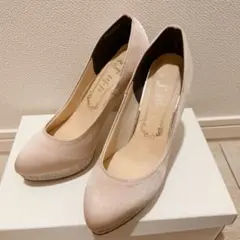 ピンク サテン ハイヒール パンプス