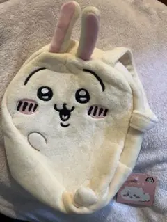 新品　タグ付き　ちいかわ うさぎ　ふわふわバッグ 寝そべり　ナガノ　ハチワレ