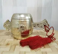 明治～昭和初期 備前焼 大黒天像 置物 七福神 打ち出の小槌 縁起物 工芸品 昭和レトロ「七福神 大黒天 うちでのこづち 打出の小槌」 縁起物 幸運