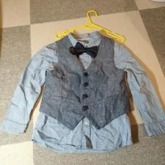 H&M フォーマル ベスト シャツ 蝶ネクタイ セット 男の子 110