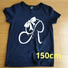 Rayalice Tシャツ 黒 150cm リボンロゴのサムネイル