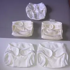 布おむつカバー　50サイズ2枚　60サイズ2枚　50-70適用サイズ1枚セット