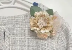 【卒業式、入学式】コサージュ　アーティフィシャルフラワー　ハンドメイド