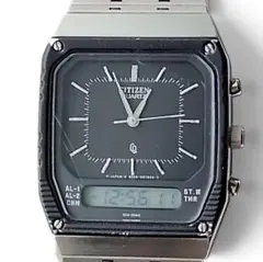 CITIZEN シチズン アナデジ クォーツ スクエア メンズ腕時計