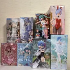 Re:ゼロ フィギュアセット他 8体　まとめ売り