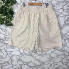 GU コットン ショートパンツ ベージュ 短パン ハーフパンツ ジーユー