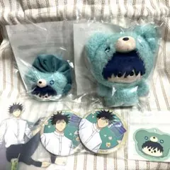 呪術廻戦 伏黒恵 ぬいぐるみ 缶バッジ セット