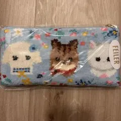 美品】FEILER フェイラー マルチケース スターフルーツ柄 ベージュ