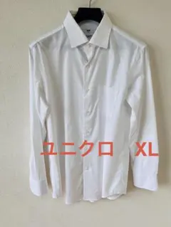⑤ ユニクロ　XL ノンアイロン ワイシャツ　長袖シャツ　ドレスシャツのサムネイル