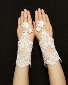 新品Justinalexanderレースフィンガーレスブライダルグローブ