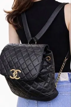 極美品 CHANELマトラッセ オールラムレザーリュック