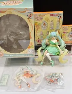 初音ミクフリューくじラストゲット賞ぬーどるストッパーフィギュアライム ver +