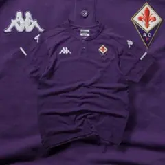 y2k Kappa フィオレンティーナ Tシャツ ヘンリーネック パープル