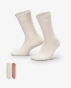 25~27cm Nike ナイキ ソックス 2足セット ホワイト ピンクのサムネイル