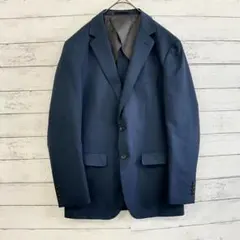 THE SHOP TK テーラードジャケット L 紺色 通勤 オフィス 秋冬