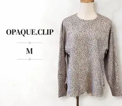 OPAQUE.CLIP オペークドットクリップ ベージュ 総柄ブラウス 長袖