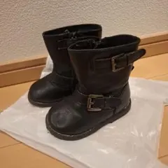 H&M　キッズ　ブーツ　ブラック　ショートブーツ