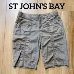 ST JOHN'S BAY ショートパンツ サイドポケット 薄ブラウンサイズ4