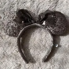 ミニーマウス風スパンコールカチューシャ