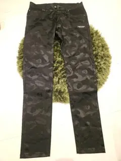 MARK & LONA ブラックカモフラージュパンツ