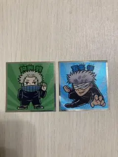 呪術廻戦0マンチョコ　五条悟 狗巻棘　ロッテ　ビックリマン　シール