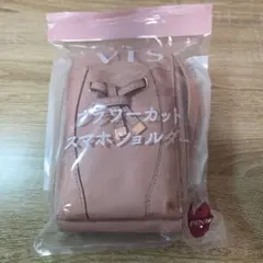 VISフラワーカットスマホショルダー☆ピンク