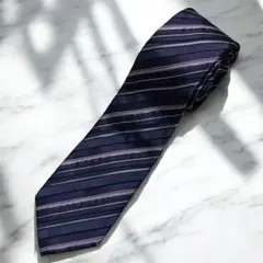 Paul Smith ポールスミス ネクタイ パープル系 ストライプ
