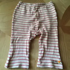 ミキハウス 白赤ストライプ パンツ 80cm