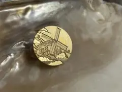 真鍮製 風車デザインのシーリングスタンプヘッド約25.2mm