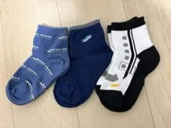 キッズ靴下3足セット 新幹線デザイン