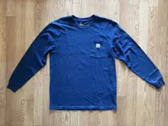 Carhartt◆ブルー ポケットロングTシャツ◆M