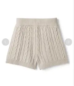 GRLケーブル編みニットショートパンツ