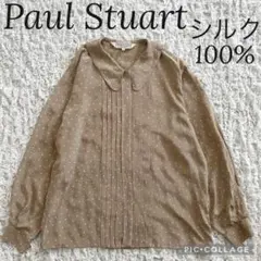 Paul Stuart ポールスチュアート シルク100% ドット ブラウスのサムネイル
