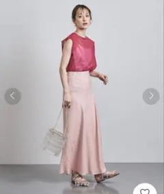 最終値下げユナイテッドアローズ UWCC リネン ラップロングスカート