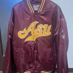 ASUロゴ バーガンディ サテンスタジャン XL