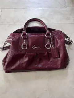 Coach ハンドバッグ　ショルダーバック　赤