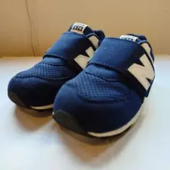【着用1回】 new balance 16.0cm スニーカー ネイビー 574