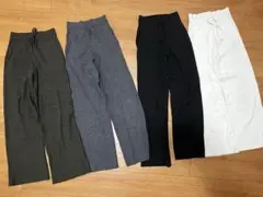 【セット売り】ユニクロ ウォッシャブルニットリブパンツ Mサイズ ４枚セット