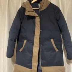 BEAMS HEART ダウンジャケット ネイビー ベージュのサムネイル